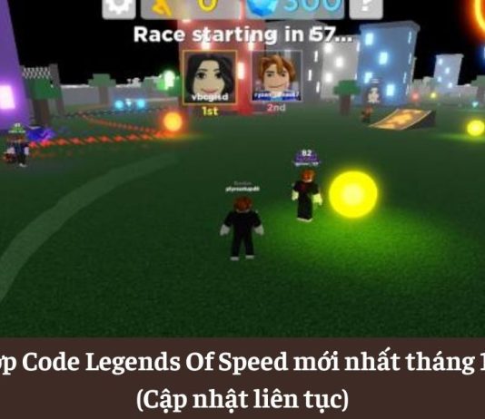 Tổng hợp Code Legends Of Speed mới nhất tháng 12/2022 (Cập nhật liên tục)