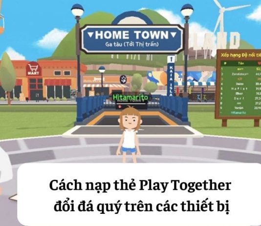 Cách nạp thẻ Play Together đổi đá quý trên các thiết bị