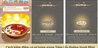 Cách kiếm điểm thức ăn trong  game Tiệm Lẩu Đường Hạnh Phúc