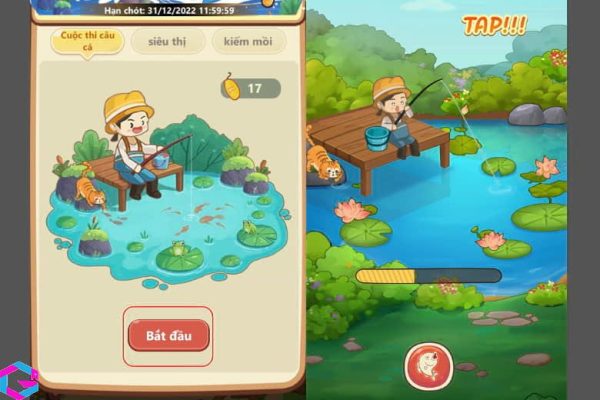 cách câu cá trong game Tiệm Lẩu Đường Hạnh Phúc