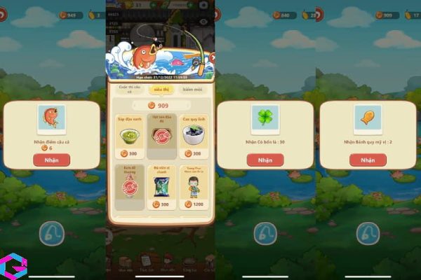 cách câu cá trong game Tiệm Lẩu Đường Hạnh Phúc