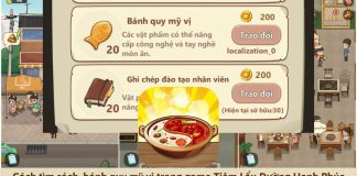 Cách tìm sách, bánh quy mỹ vị trong game Tiệm Lẩu Đường Hạnh Phúc