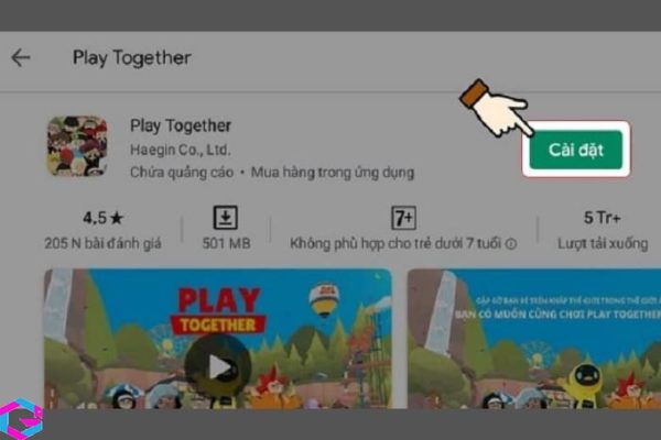  Cách tải play together trên Samsung