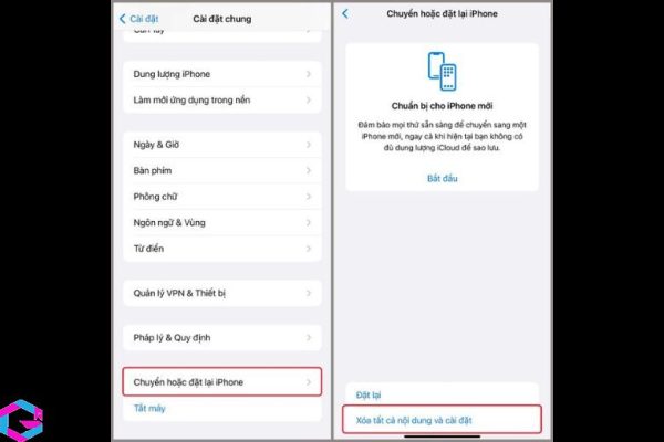 cách xoá dữ liệu hệ thống trên iPhone 