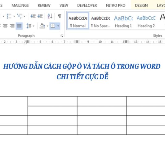 Hướng dẫn cách gộp ô trong Word và cách tách ô trong Word Hướng dẫn cách gộp ô và tách ô trong Word chi tiết cực dễ