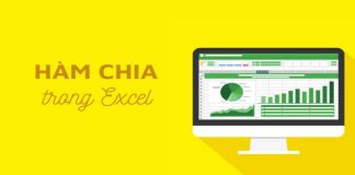 Cách áp dụng hàm chia trong Excel để tính toán dễ dàng