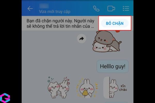 cách chặn và bỏ chặn trên zalo