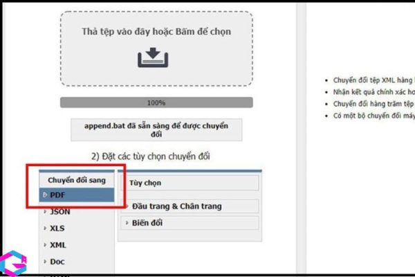 chuyển File XML sang PDF 