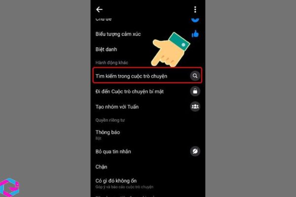 cách xem tin nhắn đầu tiên trên messenger