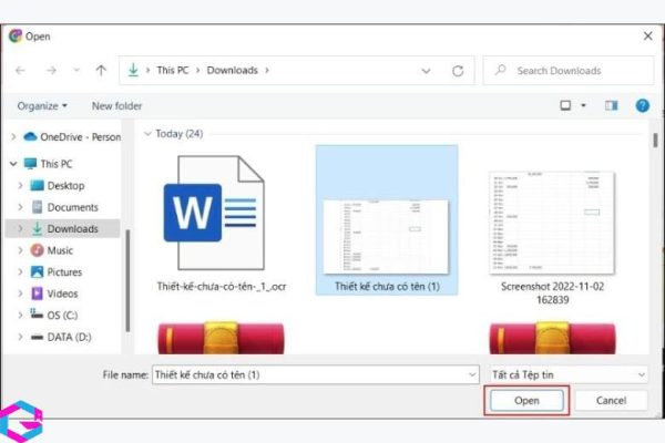 chuyển ảnh sang Excel