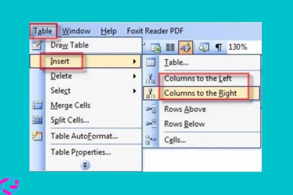 Cách thêm cột trong Word