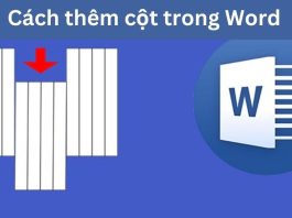 Cách thêm cột trong Word 2003, 2007, 2010, 2013, 2016