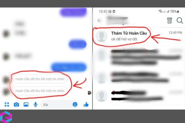 Cách xem tin nhắn đã thu hồi trên Messenger 