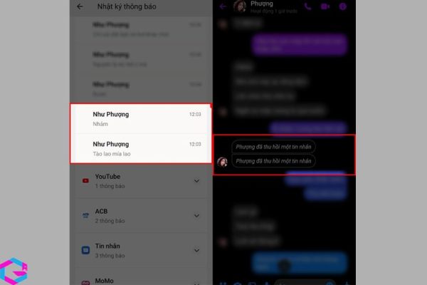cách xem tin nhắn đã thu hồi trên Messenger