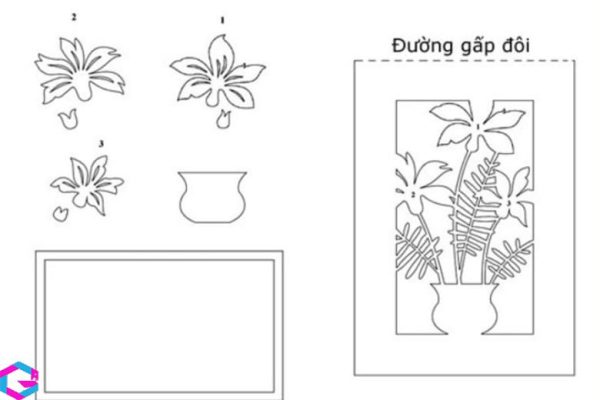 Cách làm thiệp 3D chúc mừng năm mới