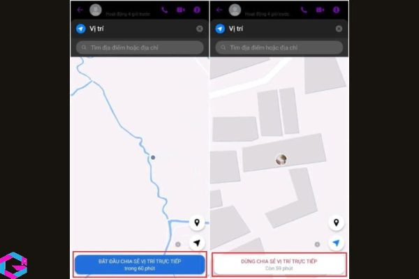 cách chia sẻ vị trí trên Messenger 