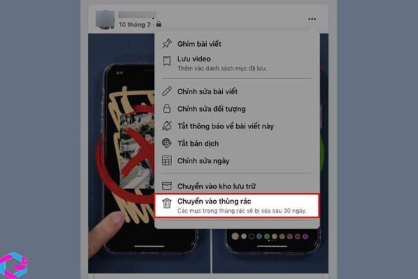 thùng rác facebook