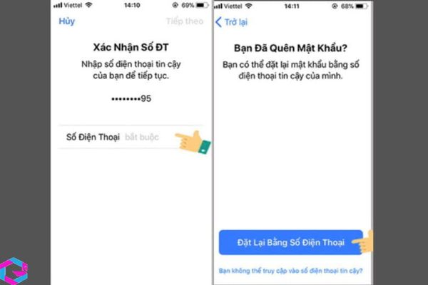 cách đăng xuất iCloud khi quên mật khẩu