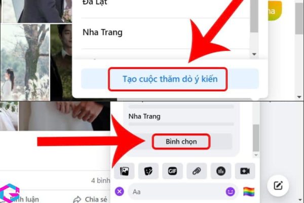 cách tạo bình chọn trên Messenger 