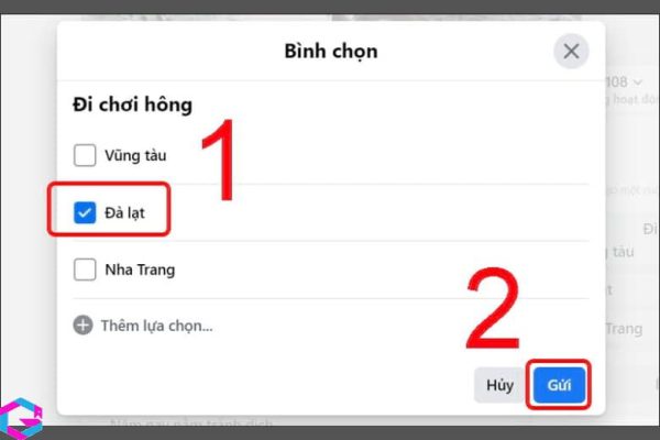 cách tạo bình chọn trên Messenger 