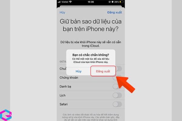 cách đăng xuất iCloud