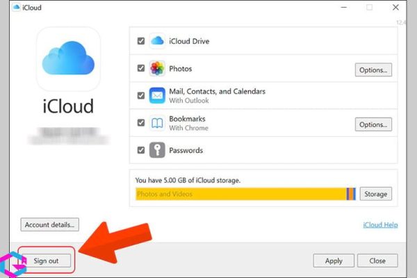 cách đăng xuất iCloud