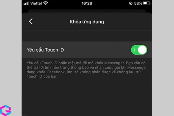 cách đặt mật khẩu Messenger