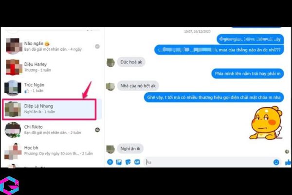 cách xóa tin nhắn messenger