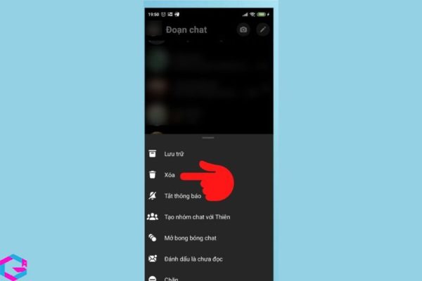 cách xóa tin nhắn messenger