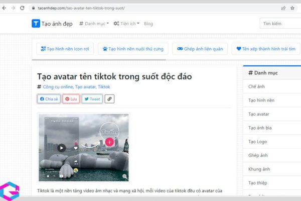 Cách làm avatar trong suốt trên TikTok