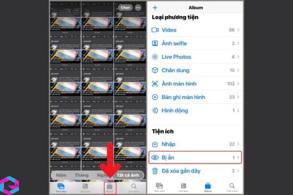 Cách ẩn ảnh trên iPhone