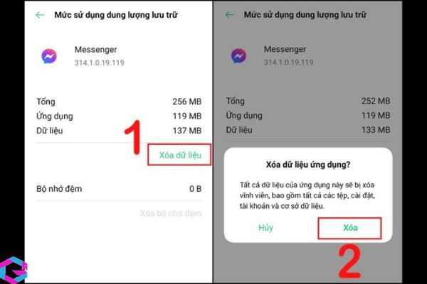 cách đăng xuất messenger