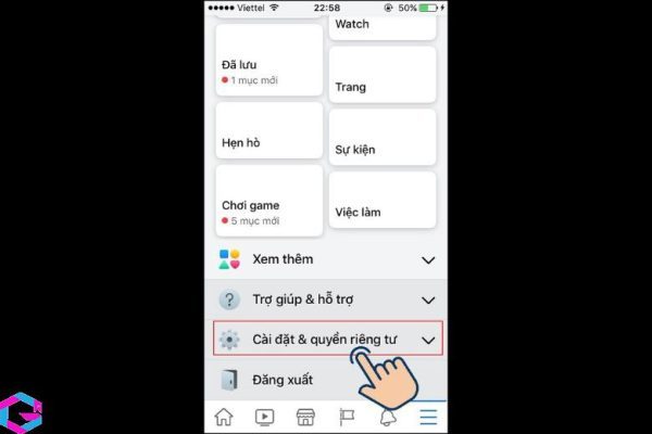 cách đăng xuất messenger