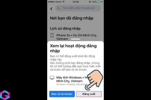 cách đăng xuất messenger