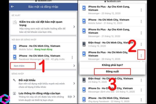 cách đăng xuất messenger