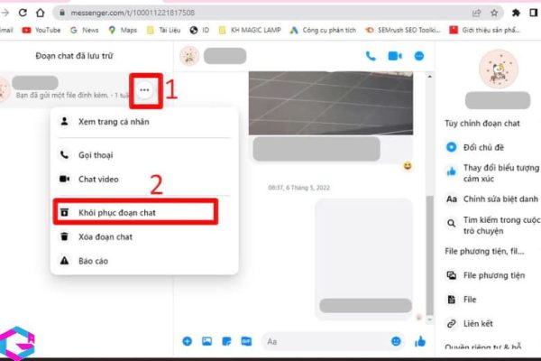 cách khôi phục tin nhắn đã xóa trên Messenger 