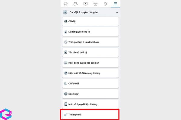 cách lấy mã đăng nhập Facebook