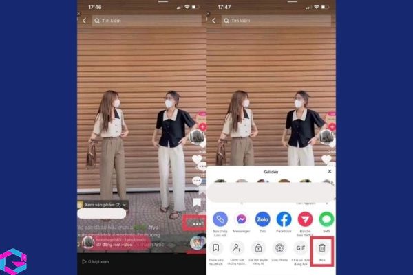 cách xóa video trên TikTok