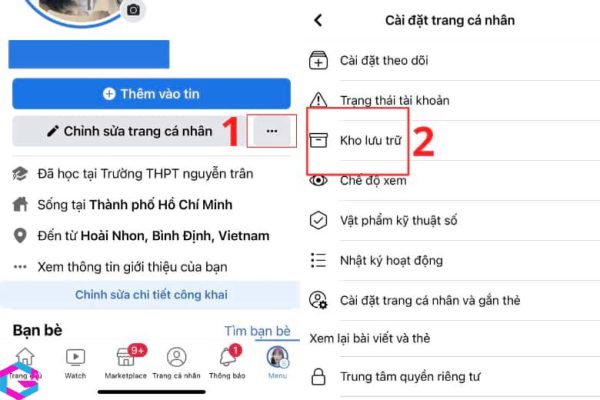cách xóa tin trên facebook