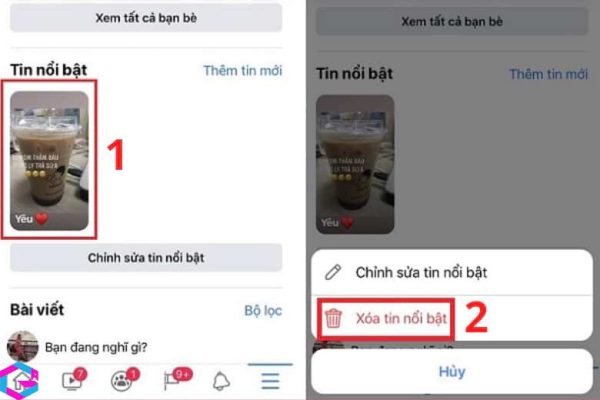 cách xóa tin trên facebook
