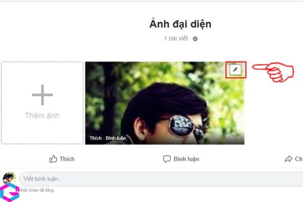 cách xóa ảnh đại diện trên Facebook