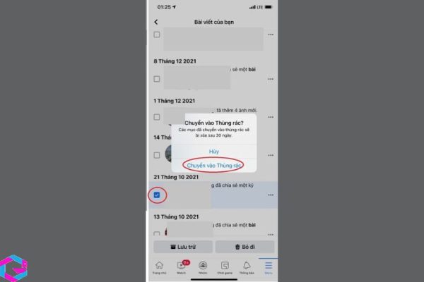 cách xóa bài viết trên facebook