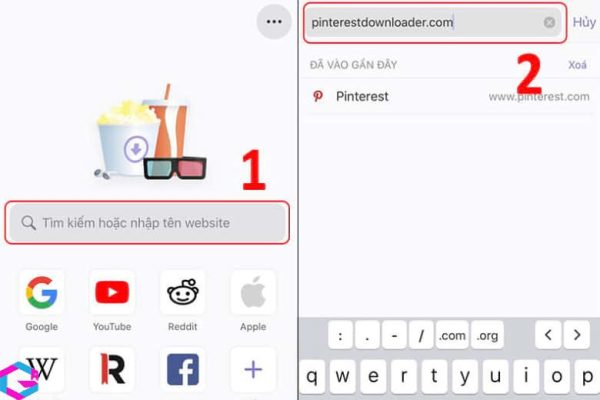 tải video trên Pinterest