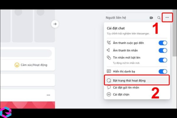 Cách tắt trạng thái online trên facebook