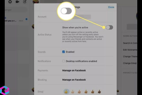 Cách tắt trạng thái online trên facebook