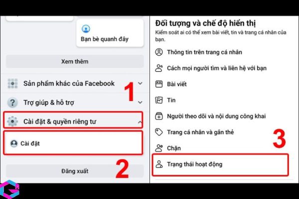 Cách tắt trạng thái online trên facebook