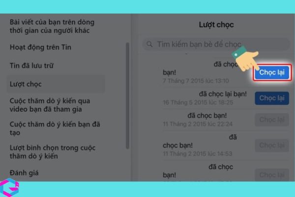 cách chọc trên Facebook