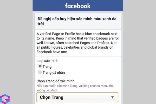 cách có tích xanh trên Facebook