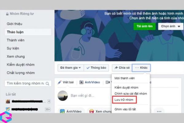 cách xóa nhóm trên Facebook
