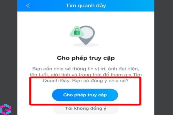 Tìm quanh đây Zalo 